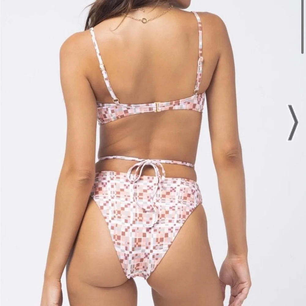L*Space Block Party Swim Set Joy Bottom & Helena Top New With Tags Size Large